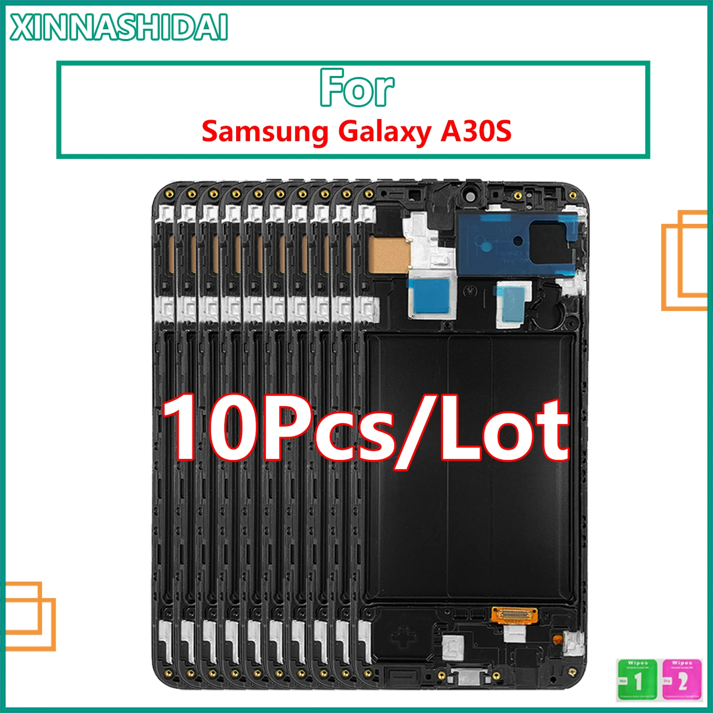 10 шт./лот для Samsung Galaxy A30S ЖК сенсорный экран дигитайзер в сборе Дисплей A30s A307 A307F A307G