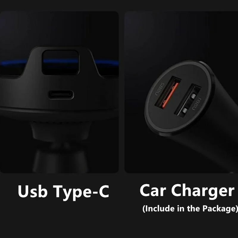 Оригинальное автомобильное беспроводное зарядное устройство Mijia Xiaomi 20 Вт