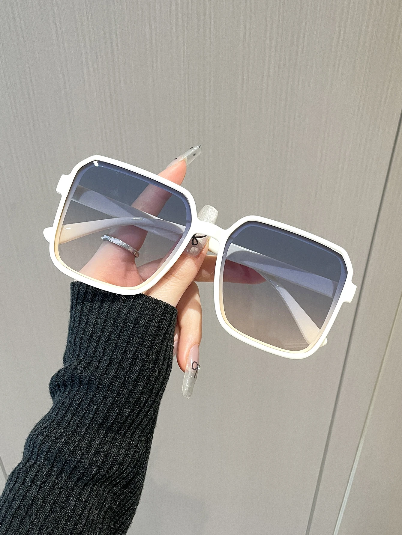 Солнцезащитные Очки Унисекс В Винтажной Квадратной Пластиковой Оправе С Защитой