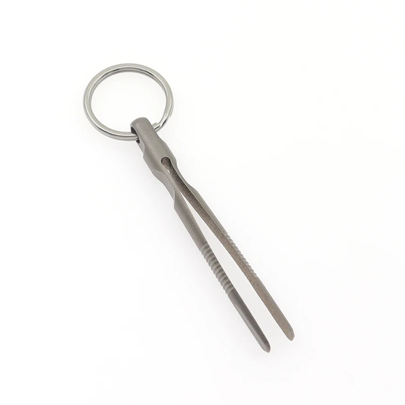 

Outdoor Mini Tweezers Lightweight Compact Tool Titanium Alloy Tweezers TC4 Small Tweezers CNC Clips
