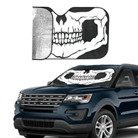 skull face automobile sunshade cover car sun visor front windshield waterproof protector cover