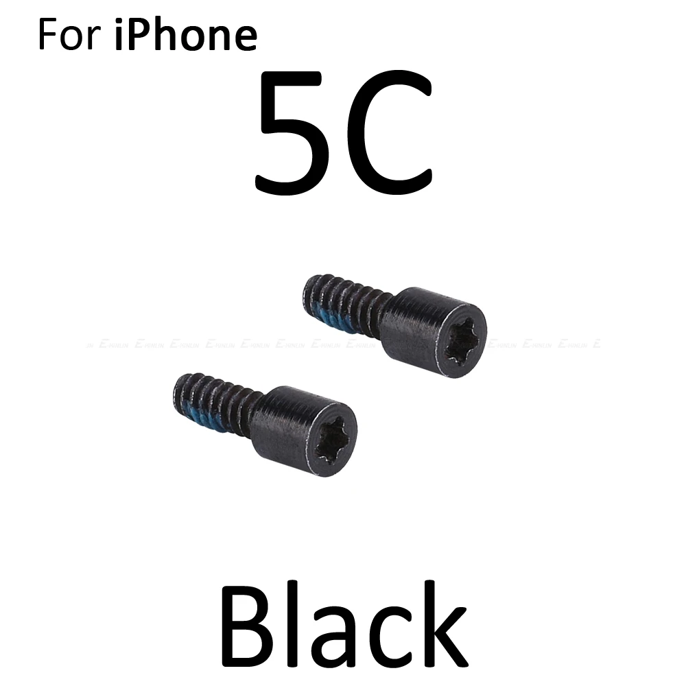 10 шт. нижний винт разъема док-станции для iPhone 4 4S 5 5S SE 5C 6 6S 7 Plus винты с 5-точечной