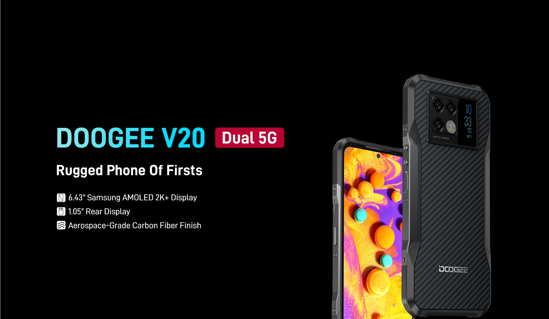 

High Quality V20 Explosion-proof 8GB+256GB 6.43 inch temperature measurement 5G Mobile Phone