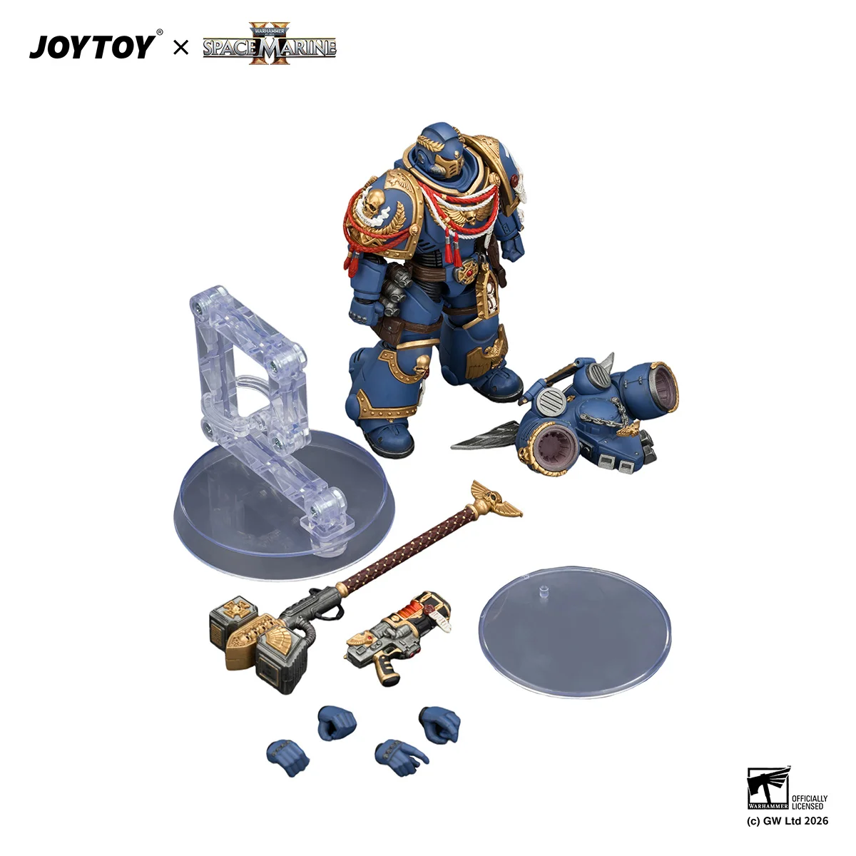 Фото В НАЛИЧИИ] JOYTOY Warhammer 40K 1/18 Фигурка Ультрамаринов-Штурмовиков-Интерсессоров, игровая версия, аниме-модель №5