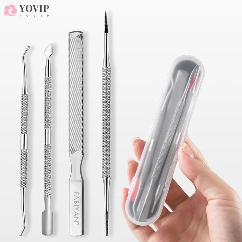 

4 шт./набор, инструменты для удаления кутикулы и педикюра
