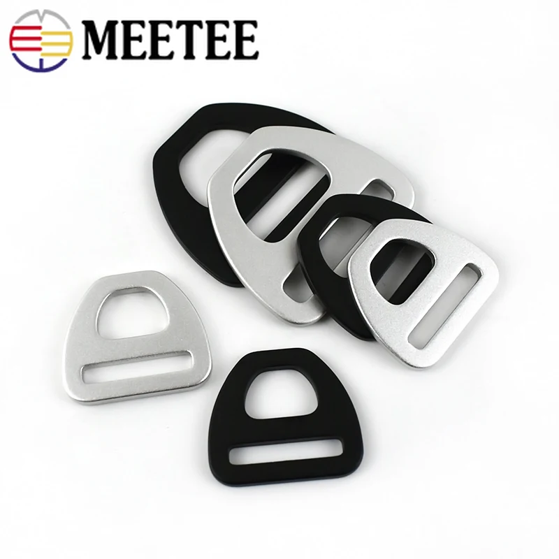 10pcs 15/20/25/38mm Aluminum Alloy Triangle Strap Connector Buckle Ring Belt Buckles Clothing Luggage Hardware Metal Accessories