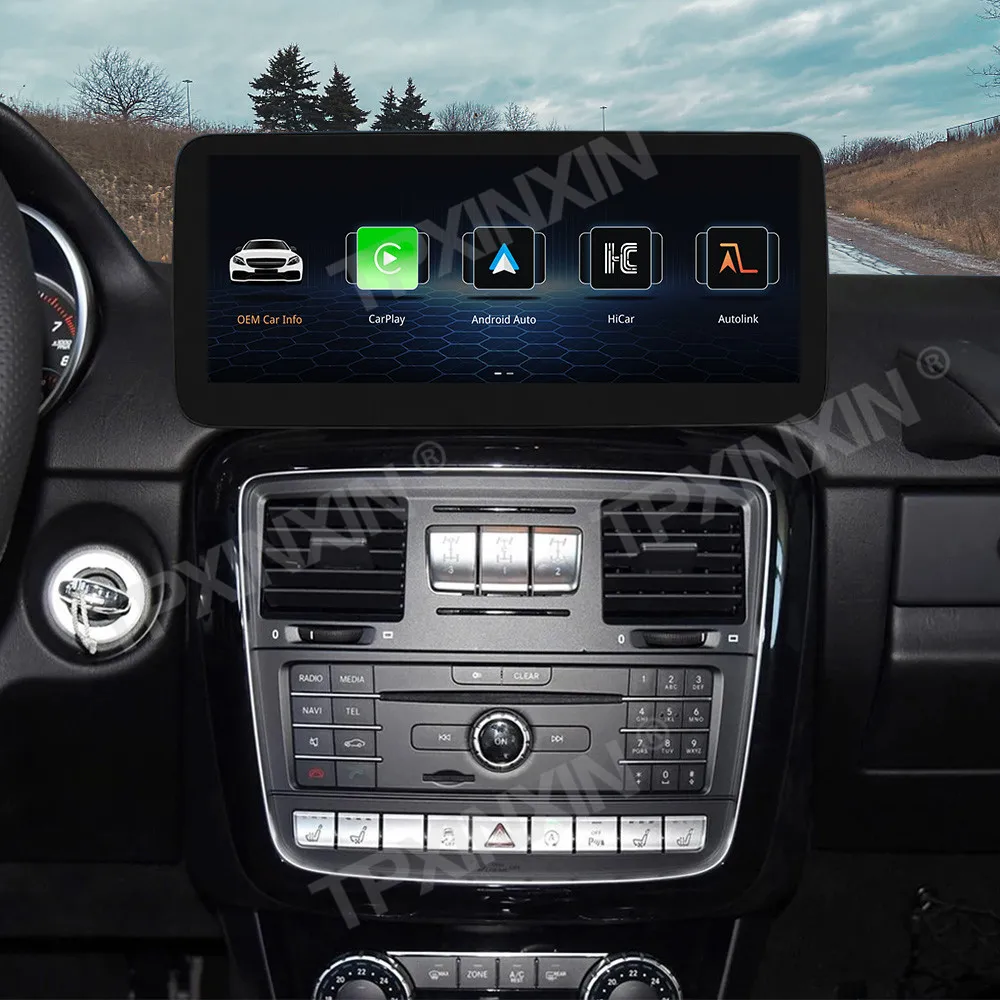 Автомагнитола Linux экран для Mercedes Benz ML W166 GL X166 GLE GLS 2013-2018 беспроводной блок Carplay