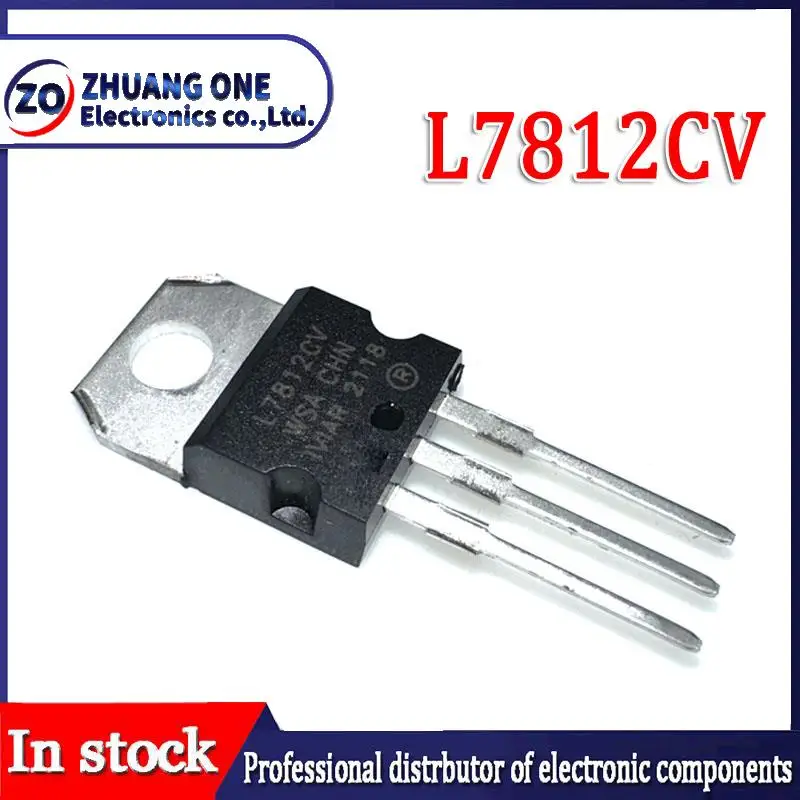 Набор микросхем L7812CV L7812 TO220 7812 LM7812 MC7812 TO-220, новый и оригинальный чипсет IC, 10 шт./комплект