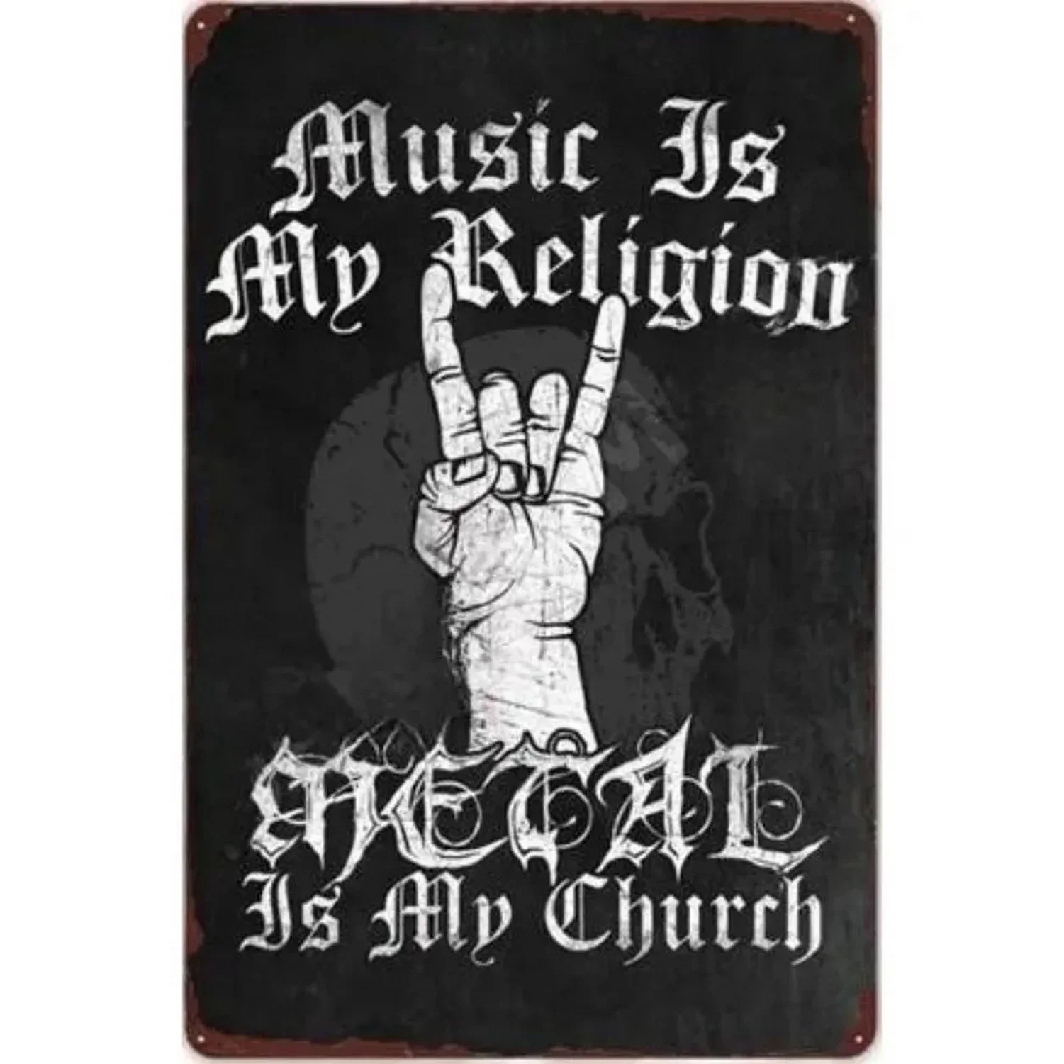 Музыка Металлические Оловянные Знаки Рок-Н-ролл Настенное Украшение Табличка