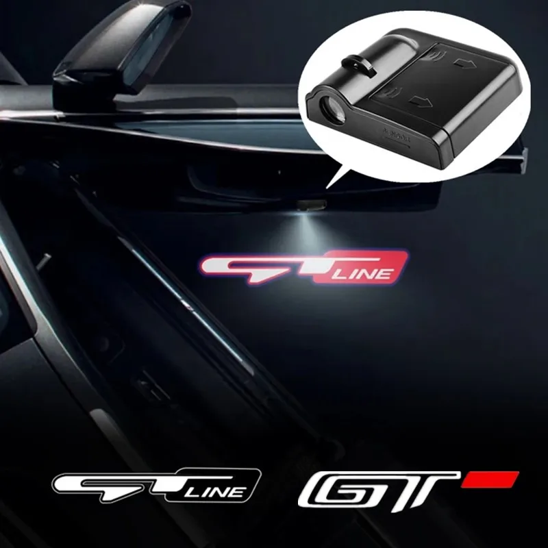 2 шт. светодиодные лампы для проектора дверей автомобиля Peugeot 207 208 301 307 308 407 508 408 5008