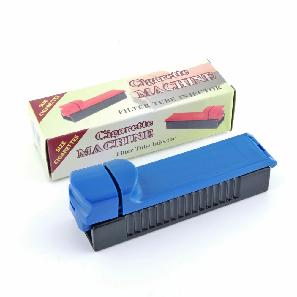 

8mm Manual Cigarette Tobacco Injector Rolling Machine Women's Slim Single Tube Cigarette Filling Roller Maker Smoking Tool