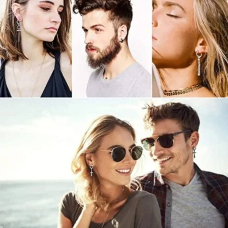 20-компонентный комплект серег-колец BTS из титановой стали универсальные серьги