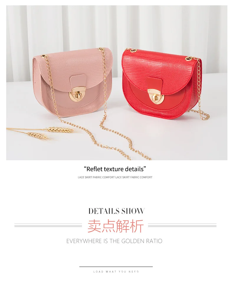 Crocodile saddle bag 2023women bags foreign trade small bag packet women's bag shoulder crossbody bag