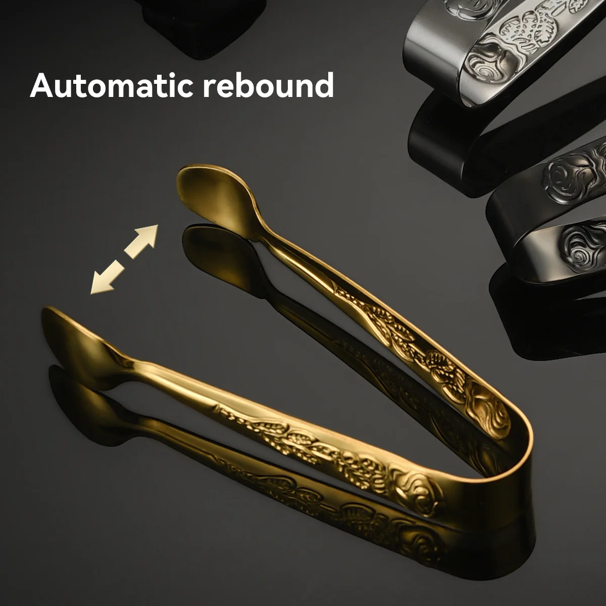 WORTHBUY Щипцы из нержавеющей стали с розовым дизайном. Экологичная металлическая