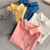 baby boy childrens lapel top long sleeve t shirt 2022 spring and autumn bottomed shirt baby exotic spring polo shirt t shirt
