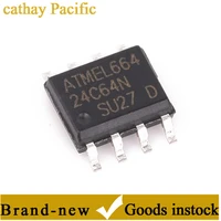 10pcs at24c64n 10su 2 7 24c64 sop 8 serial port eeprom memory ic chip at24c series new from stock