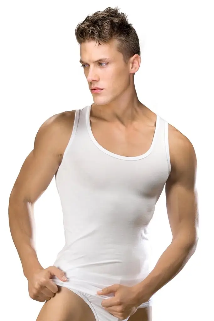 

Майка мужская хлопковая, фланелевая рубашка без рукавов, удобная Облегающая майка для фитнеса и тренировок, нижнее белье, лето