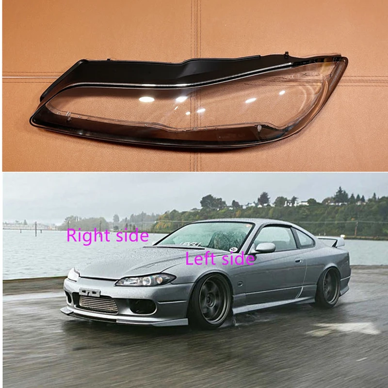 For NISSAN Silvia S15 1999 2000 Car Headlight Shell Headlight cover Headlamp Lens Headlight Glass Auto Shell Cover