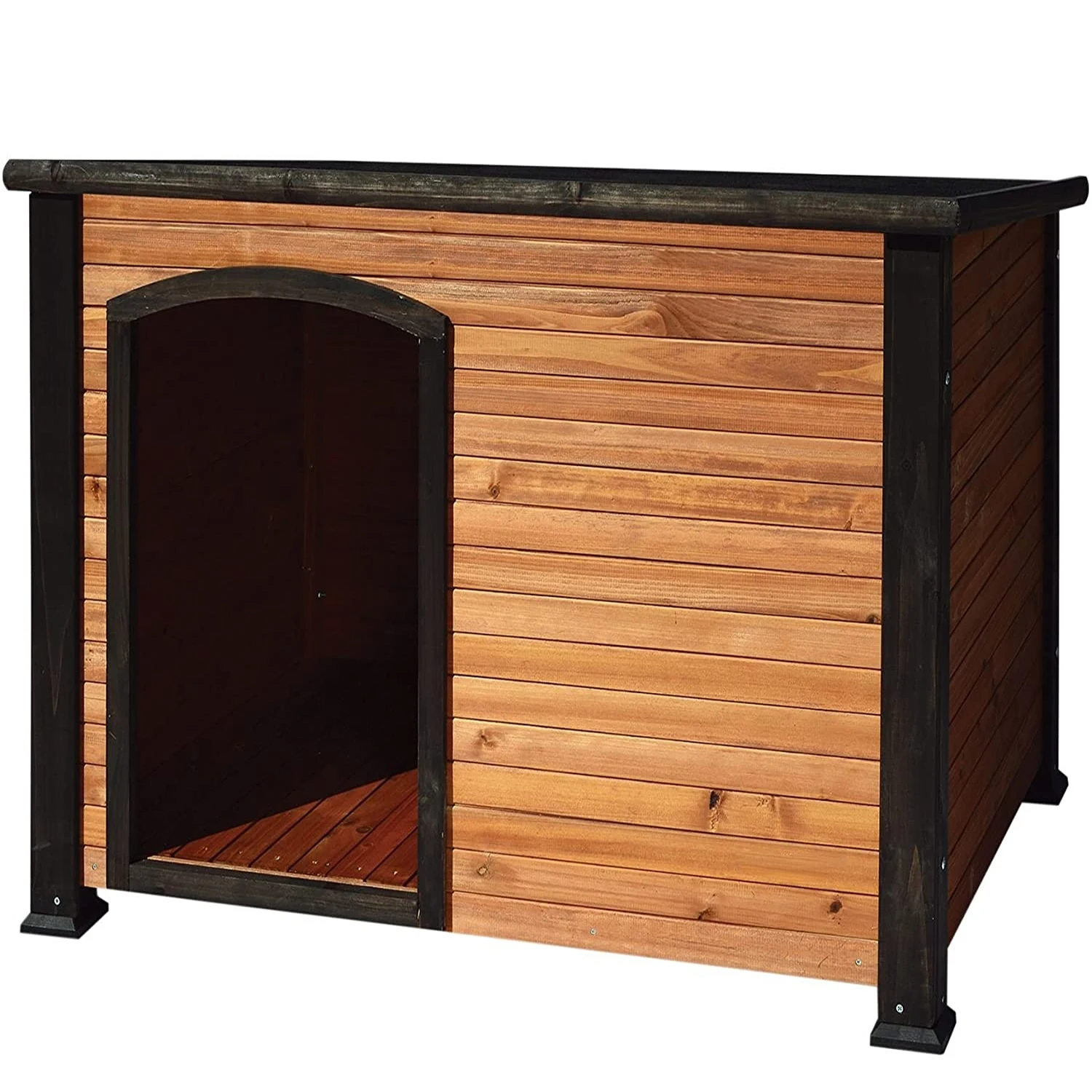 

Log Cabin Dog House Small dog cages kennels cat house outdoor dog houses for large pet dog cat crate kennel cage (US Spot)