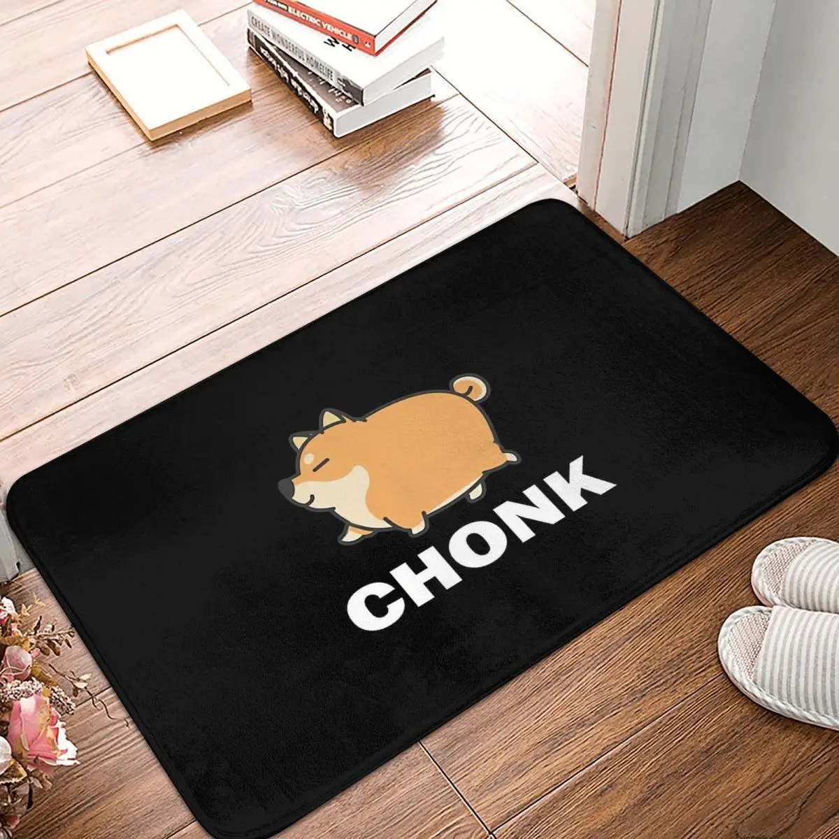 

Shiba Inu Bedroom Mat Chonk Doormat Flannel Carpet Outdoor Rug Home Decor