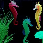 Силиконовое искусственное ночное светящееся украшение для аквариума гиппокампа Подводное украшение для аквариума принадлежности для домашних животных украшение для аквариума