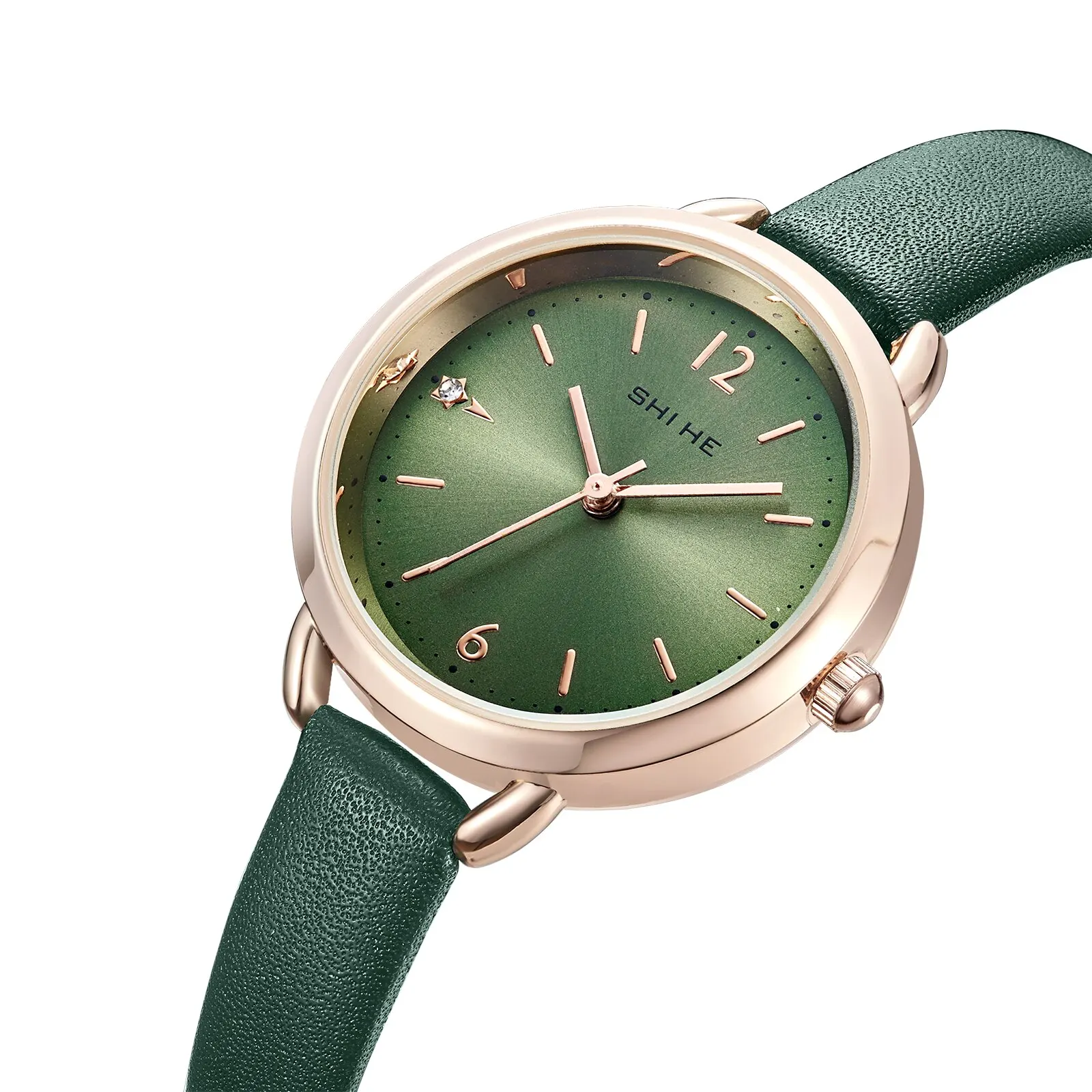 SHI HE Роскошные наручные часы для женщин модные кварцевые часы с ...