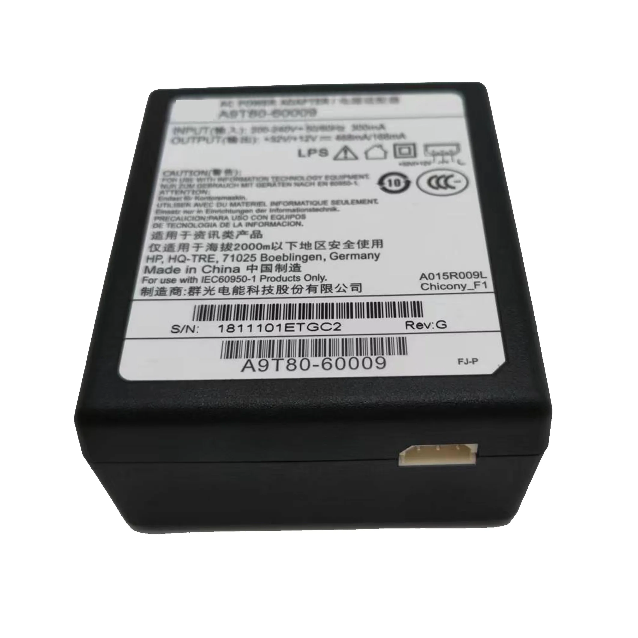 

For HP Genuine AC ADAPTER CHARGER 32V/+12V 468mA/166mA A9T80-60009 PRINTER printer parts