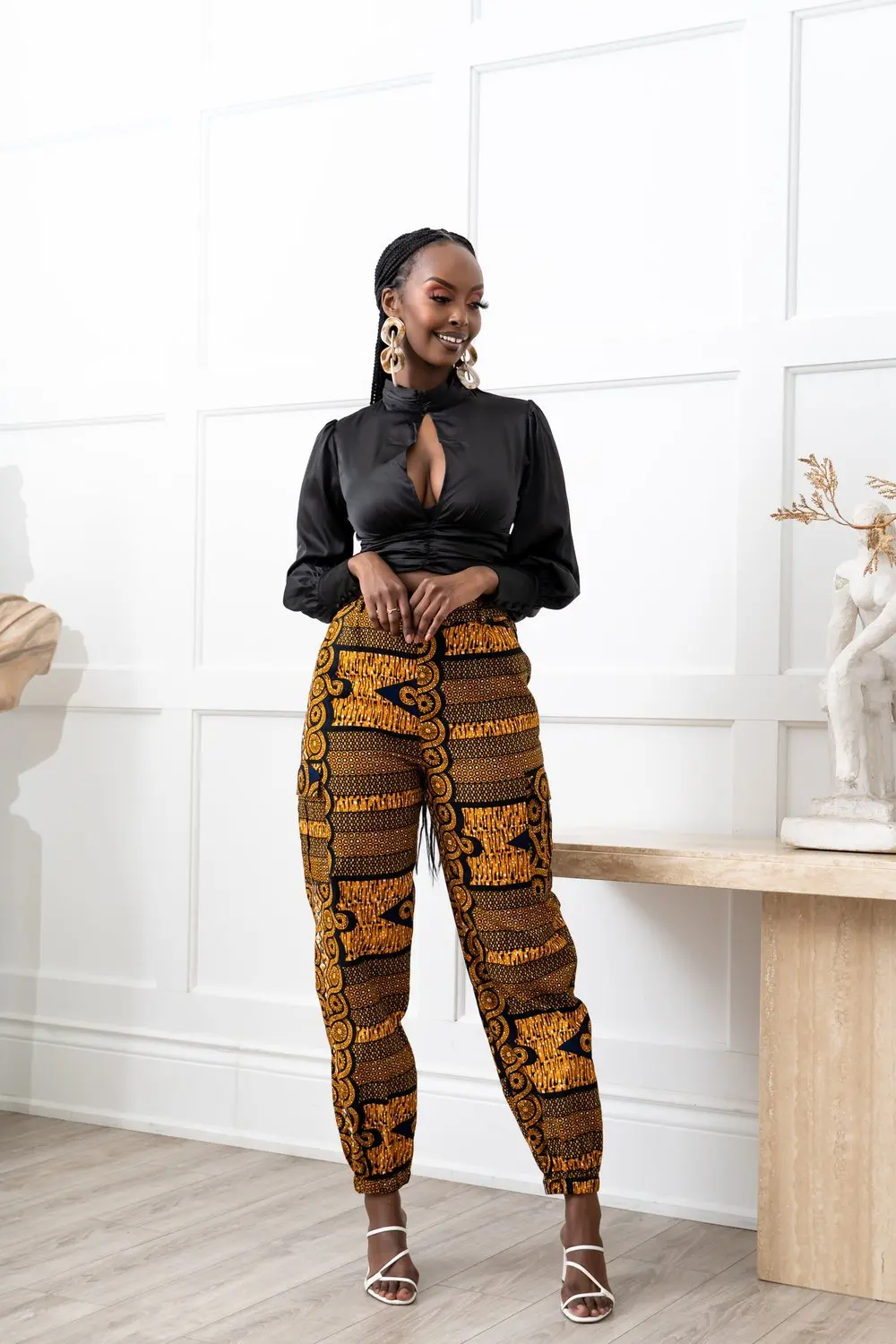 2022 Fashion Trend Print Long Pants for Women Straight Tweed Multi-pocket Zipper Leggings Casual Streetwear Women