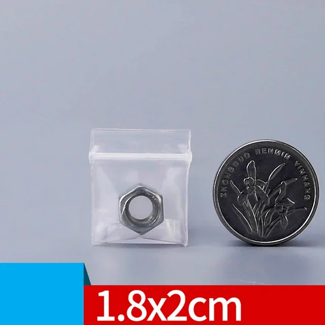 

Прозрачные пакеты на молнии для ювелирных изделий 100 шт