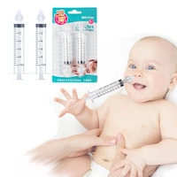 12pcs baby nose clean needle tube infant baby care nasal aspirator cleaner 10ml baby rhinitis nasal washer