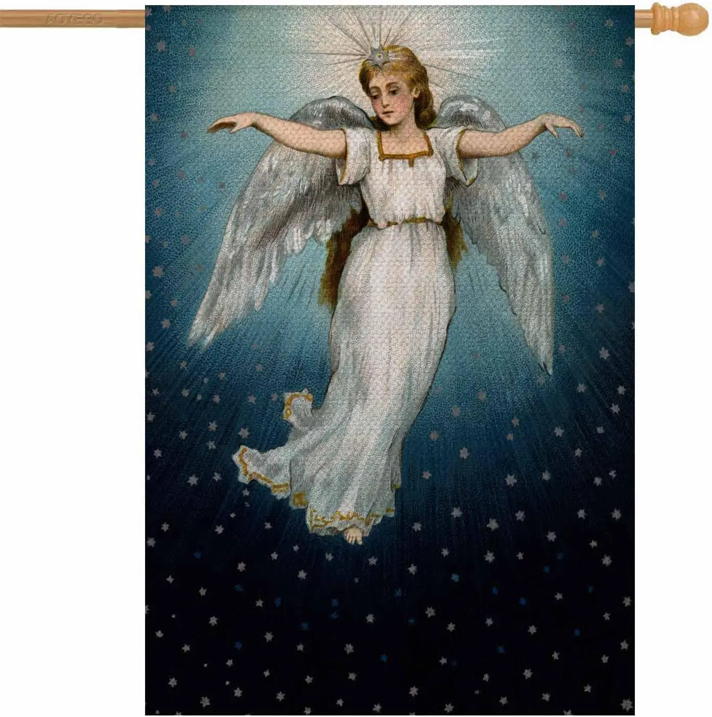 Флаг летающего дома AOYEGO Angel 28 x 40 дюймов большой вертикальный двусторонний