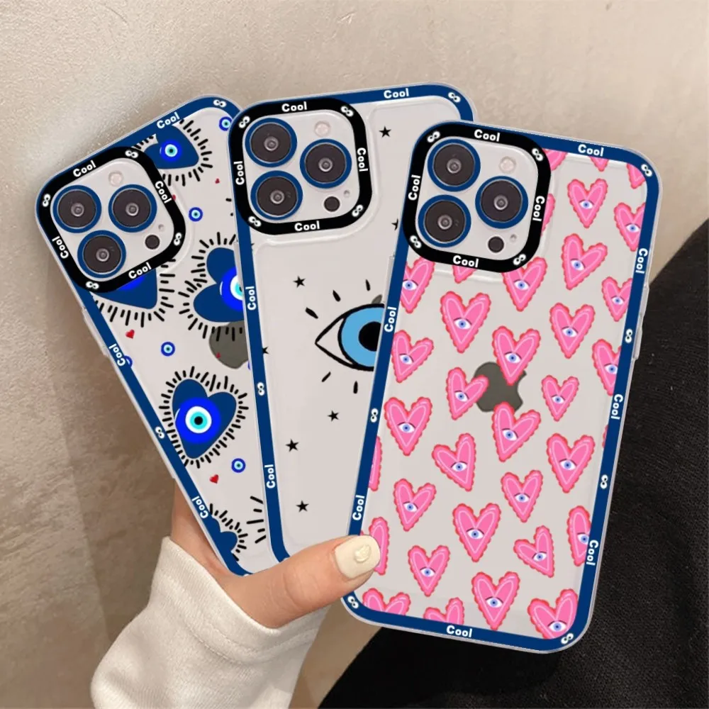 Lucky Eye Blue Evil Print Phone Case For Redmi 7 8 9 A Note 5 10 11 Pro Max 4G 5G Funfas