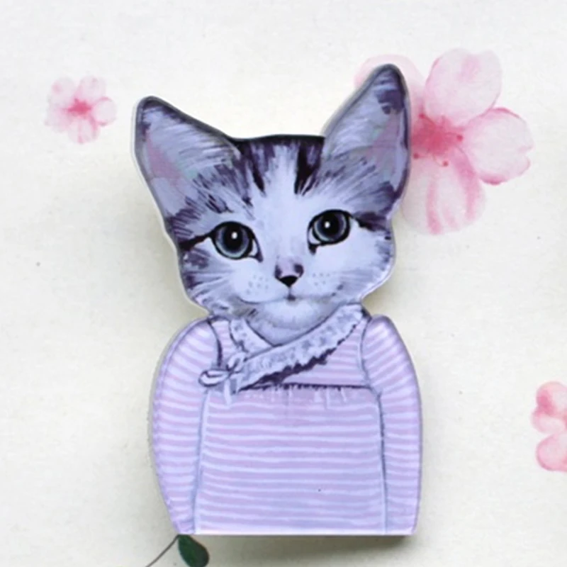 

Cartoon Cat Brooches Unisex Harajuku Classic Pins Acrylic Badge Brooch Women Clothes Backpack Animals Pins Clothing Lapel Access