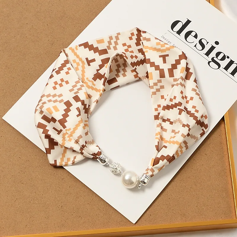 

Женский шейный платок с магнитной застежкой, весенний роскошный модный головной убор, Офисная бандана, 2023