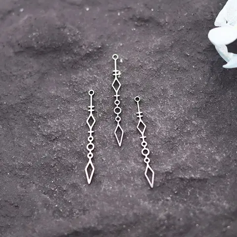 3 шт. модные подвески со стрелками в виде креста, полые ромбы, художественная линия, длинные кисточки, кулон, серьги «сделай сам», изготовление ювелирных изделий из нержавеющей стали