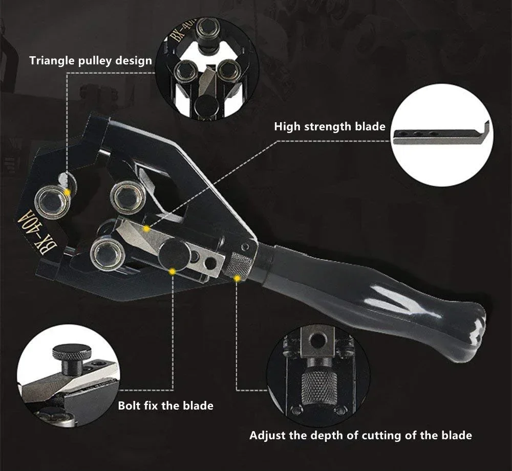 Инструмент для зачистки кабеля BX-40A/B Резак проводов диаметром 11 кВ от 20 до 40 мм