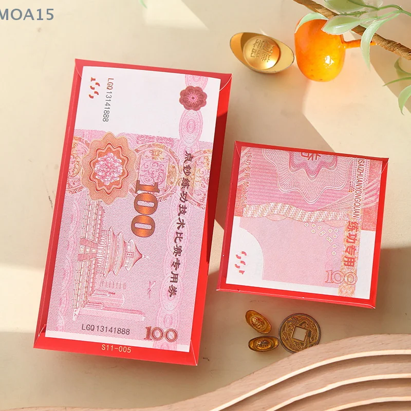 6 шт. красные конверты на китайский Новый год змеиный счастливый мешочек для