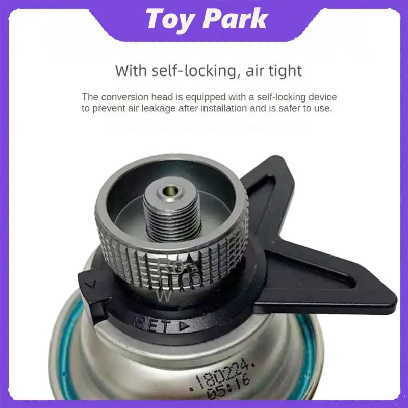 

Convert To Flat Gas For Use Cartridge Gas Tank Adapter Box Can Adapter For Camping Cooking Picnics Transfer Head