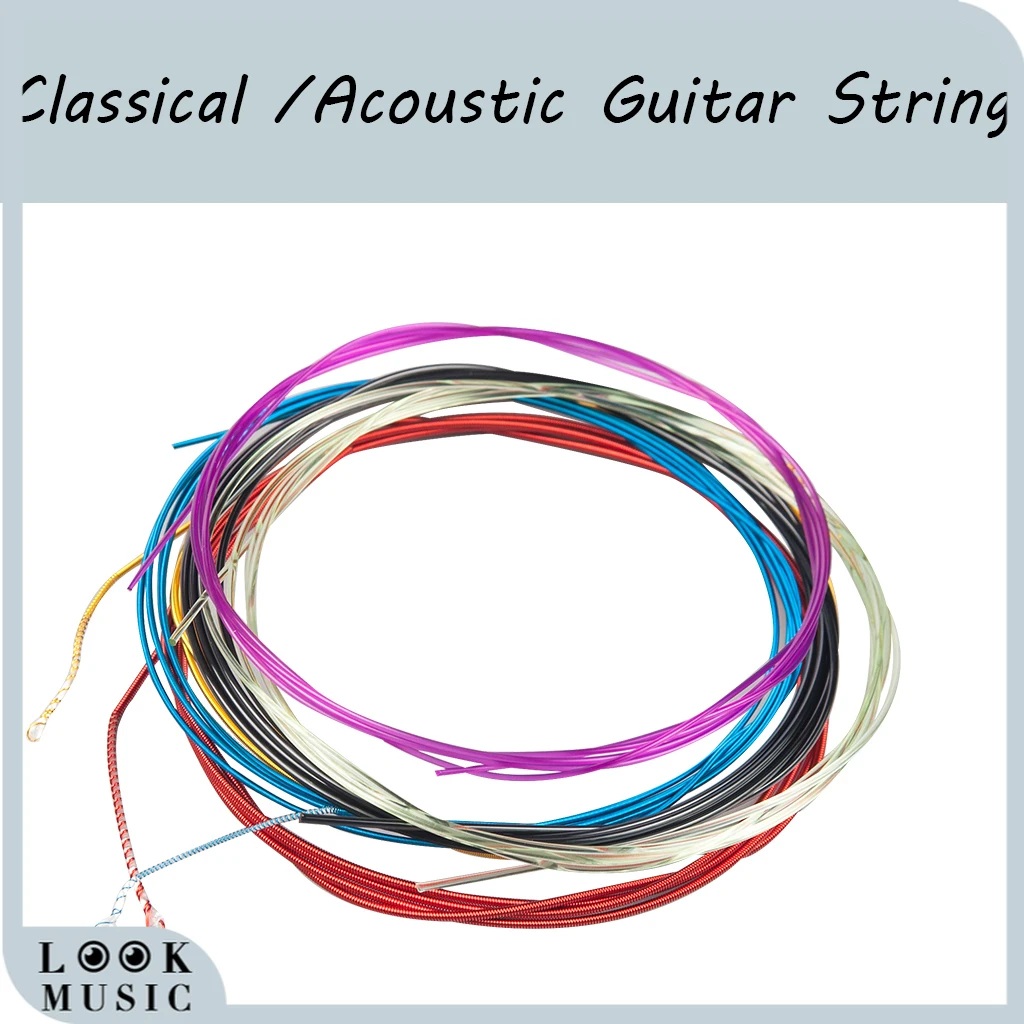 

Alice A107-C Acoustic Guitar StringsE-A For Acoustic Folk Guitar Classic Guitar Multi Color
