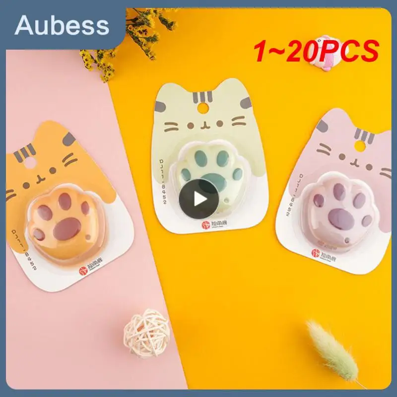 

1~20PCS Kawaii Cat Paw Mini Utility Knife Cute Paper Cutter Pocket Knife Express Box Opener Envelope Knife Korean Stationery