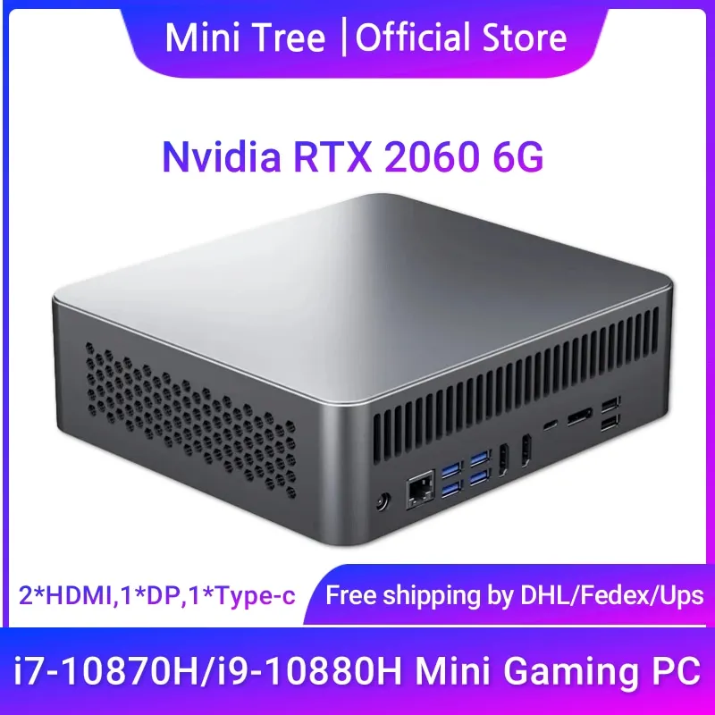 

Hot Gaming CPU Mini PC Intel Core i9 10885H i7 10870H Nvidia RTX 2060 6G Desktop Gamer DDR4 NVMe SSD Windows 11 Pro 4K HTPC