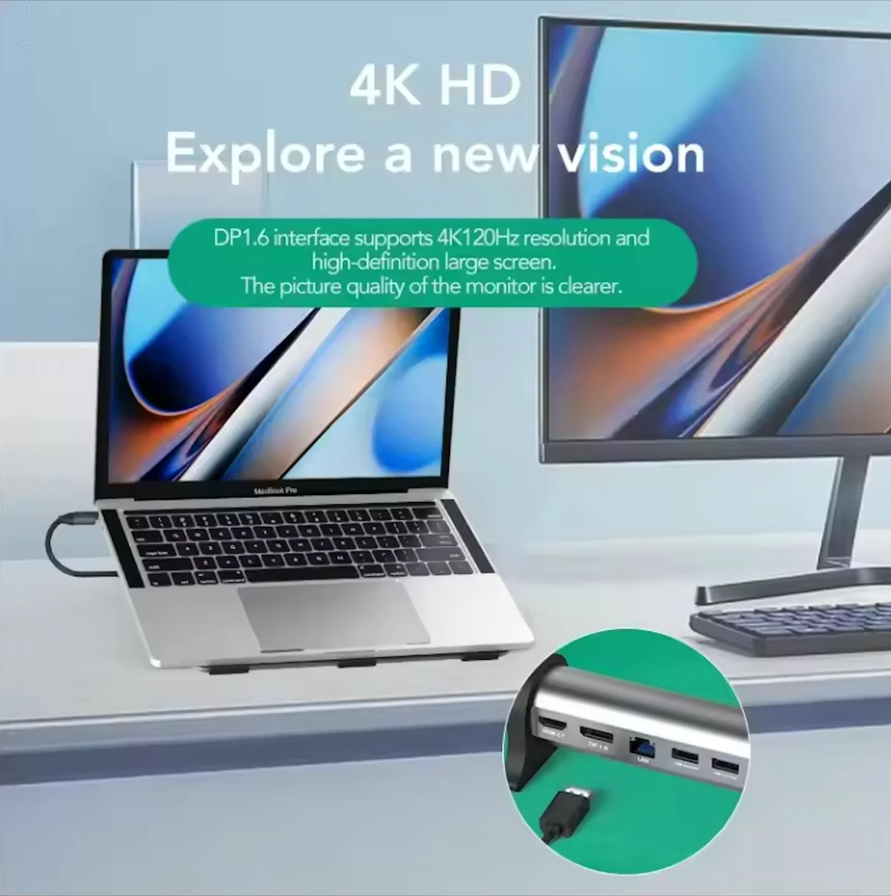 JQUEST вертикальная док-станция 6 в 1