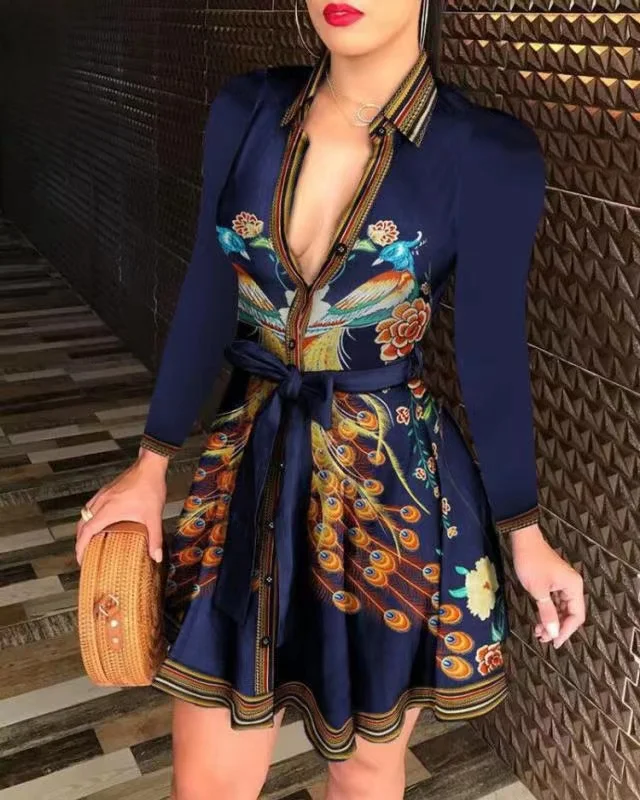 

Женское Короткое платье без рукавов, повседневное праздничное платье большого размера с V-образным вырезом и принтом, весна-лето 2022