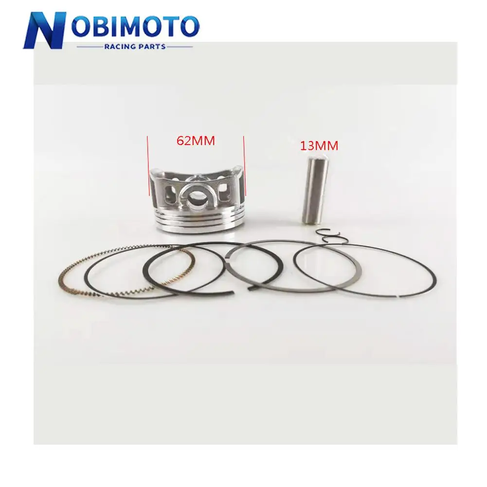 Поршневые детали мотоцикла 62 мм 13 набор игольчатых колец подходит для