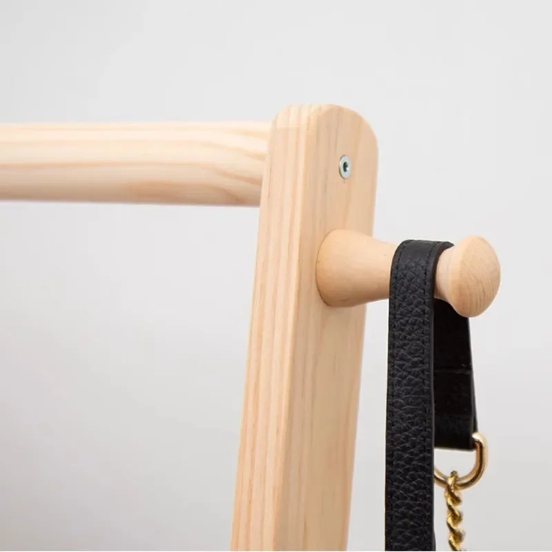 Деревянные садовые вешалки для пальто открытый минималистичный стеллаж