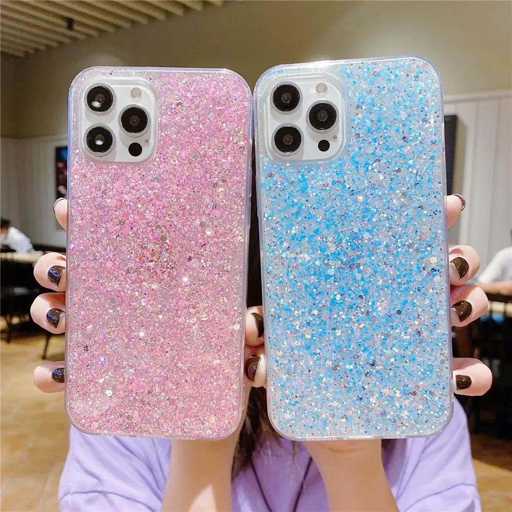 Фото Роскошный блестящий чехол для телефона OPPO Reno 8 Pro 7Z 6Z 5F 4F 2Z A9X F19 Pro F11 F9Pro, мягкий силиконовый чехол со стразами и блестками №5