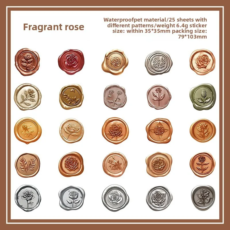 

Journamm наклейки с сургучной печатью 25 шт.