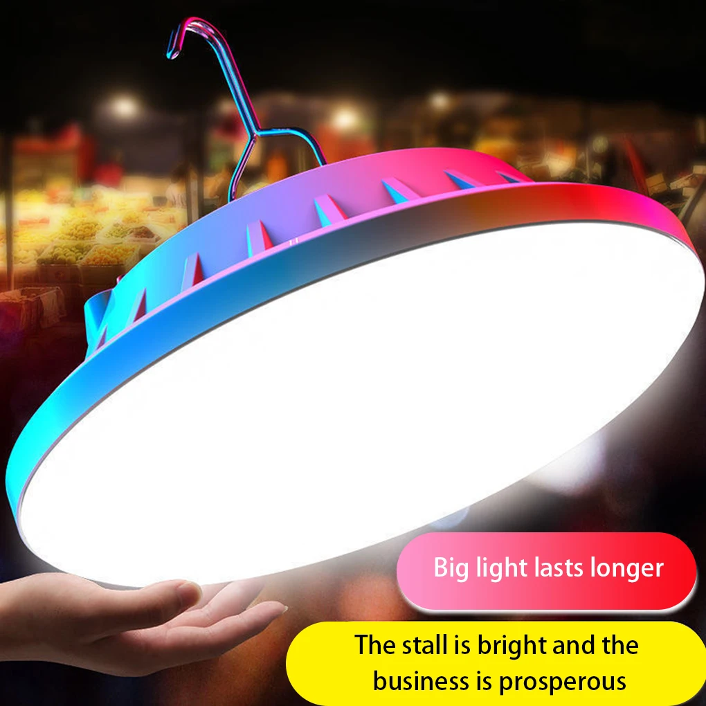 

300W Rechargeable LED Bulb Lamp Remote Control Solar Charge Lantern Portable Emergency Night Market Light Outdoor Camping Home