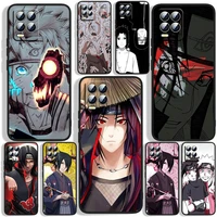 naruto akatsuki anime fitted phone case for oppo realme c2 c3 c11 c20 c21 c21y q3s q5i x2 x3 gt neo2 gt2 gt neo3 black silicone