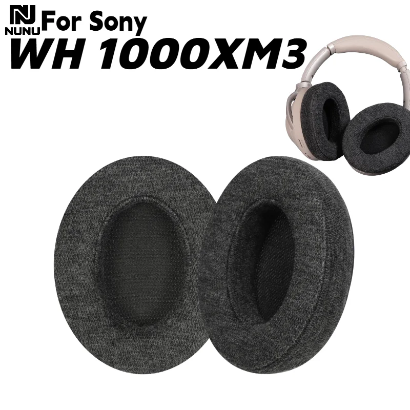 Фото Сменные амбушюры из хлопковой ткани с застежкой для наушников Sony WH 1000XM3, запчасти для ремонта, удобные в использовании, не оставляют следов на коже. №5
